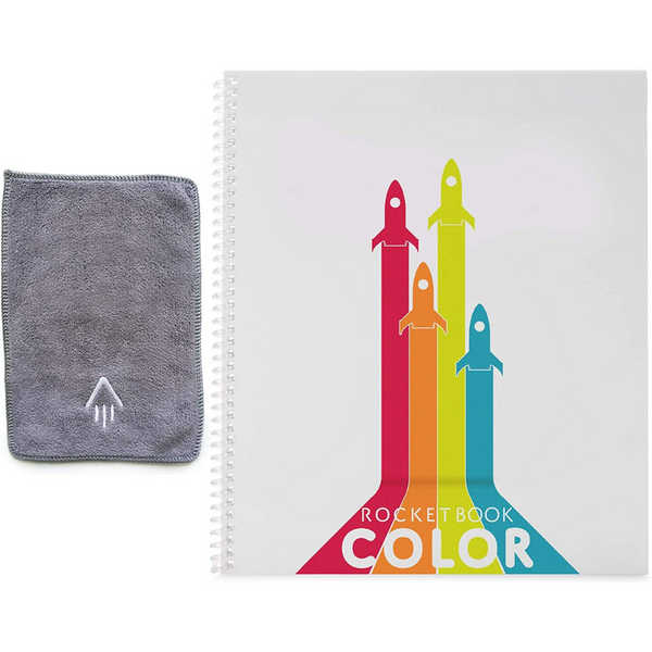 Rocketbook Color - Reusable, Cloud-Connected Notebook and micro-fibre cloth