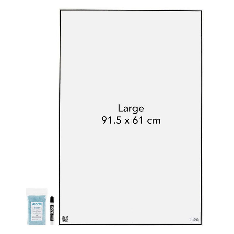 Think Board X – Powerful Peel & Stick Whiteboard large board front view
